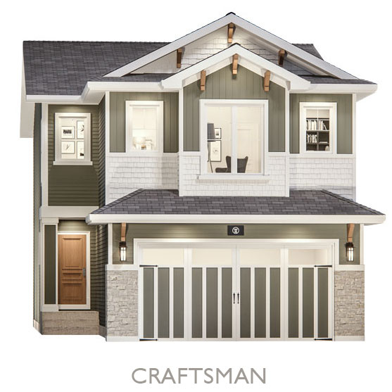 Single Family Estate Homes - By Truman - Craftsman Elevation
