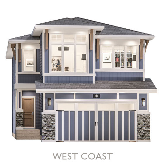 Single Family Estate Homes - By Truman - West Coast Elevation