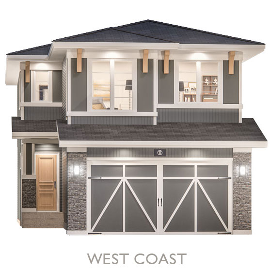 Single Family Estate Homes - By Truman - West Coast Elevation