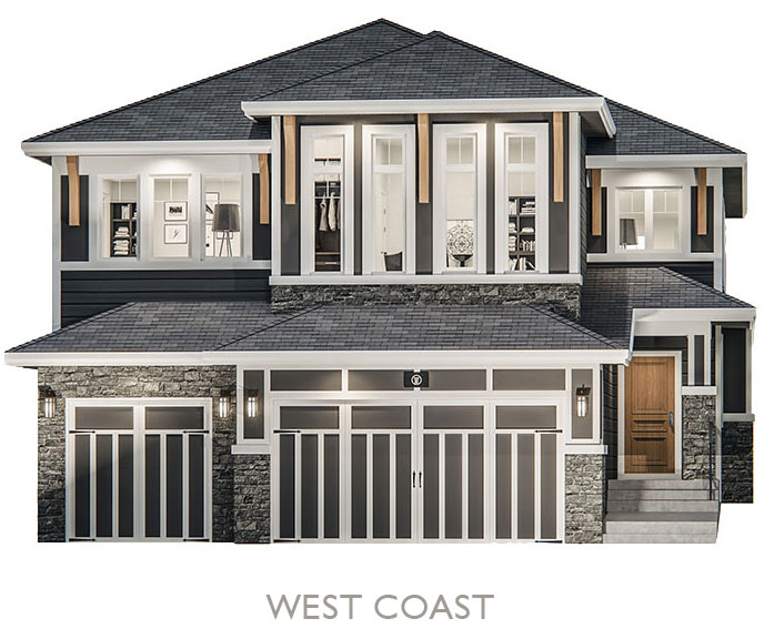 Valley Estate Homes - By Truman - West Coast Elevation