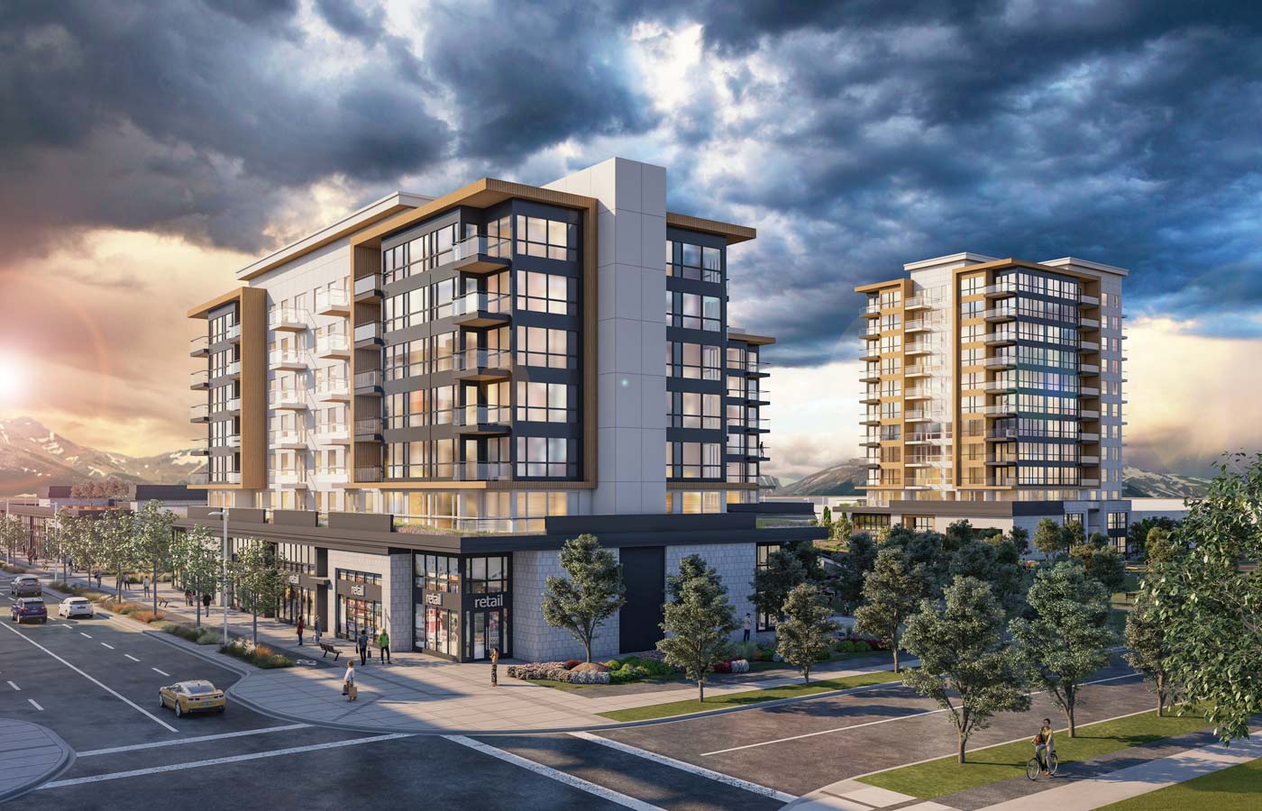 Oak & Olive - Condos - Exteriors - West District