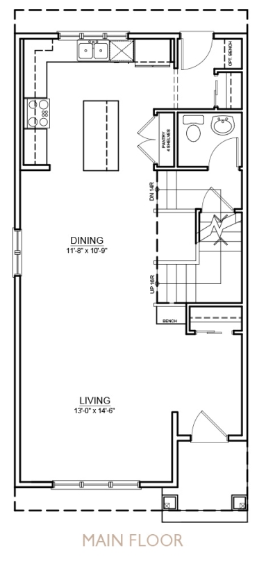 Truman - Bellflower Floor Plan - Main Floor