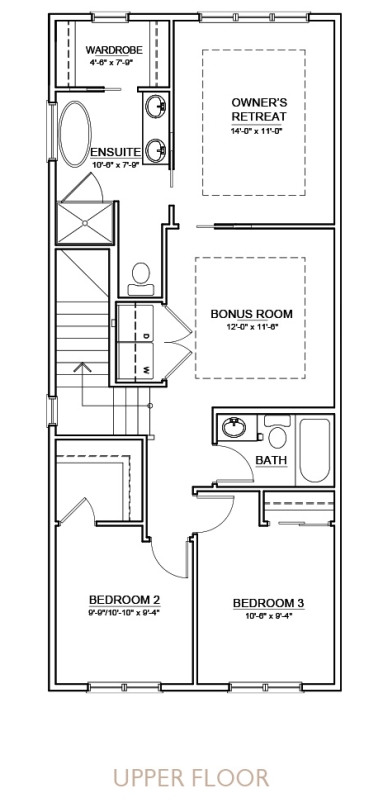 Truman - Bluestem II Floor Plan - Upper Floor