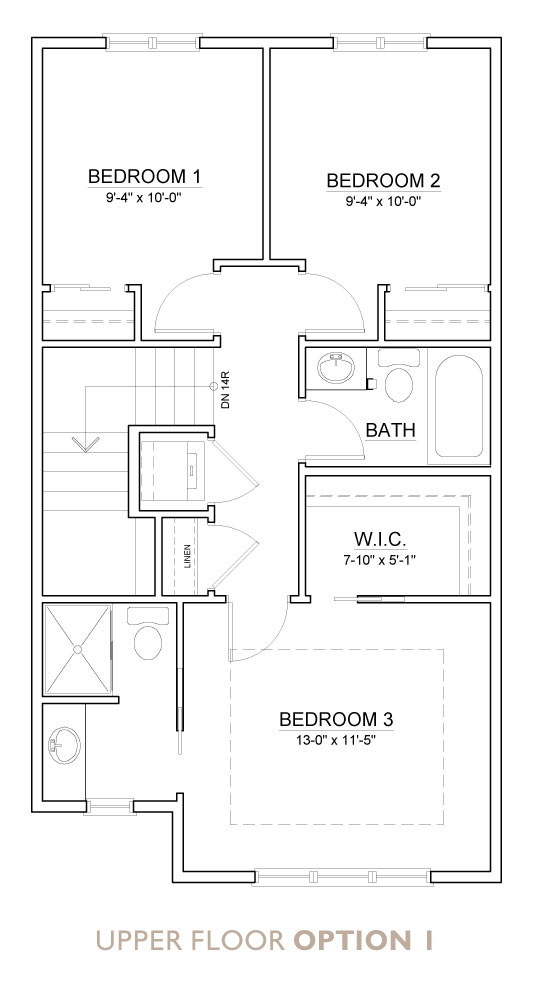 Truman - Chelsea - Aspen Floor Plan Upper 1