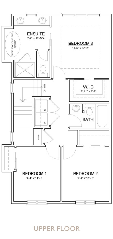 Truman - Chelsea - Sedge Floor Plan Upper