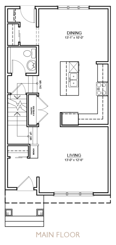 Truman - Fern Floor Plan - Main Floor